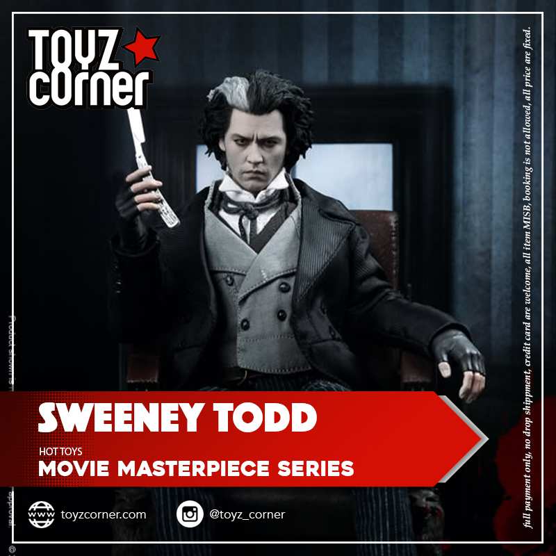 Hot Toys mms149 Sweeney Todd 1/6 Figures backdrops
