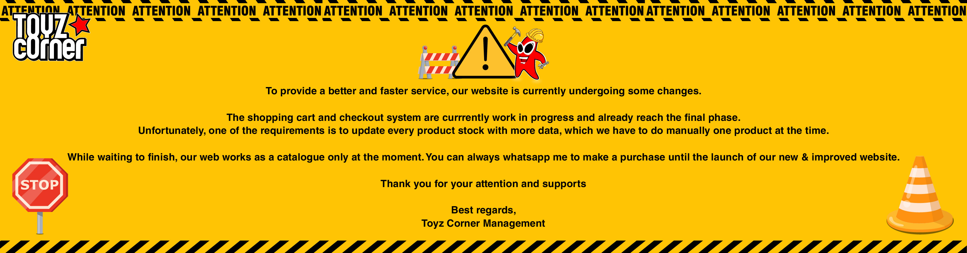 Website Annoucement